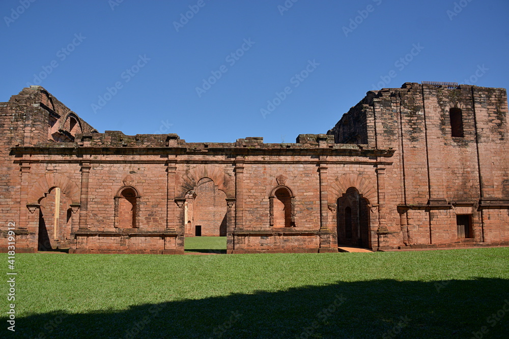 PARAGUAY ASUNCION- Jesús de Tavaranguesi found in the Department of Itapúa, Paraguay, is a religious mission still preserved founded by Jesuit missionaries during the colonization