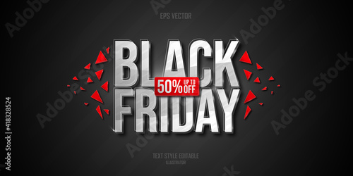  Text Style Effect With Offer Concept 

