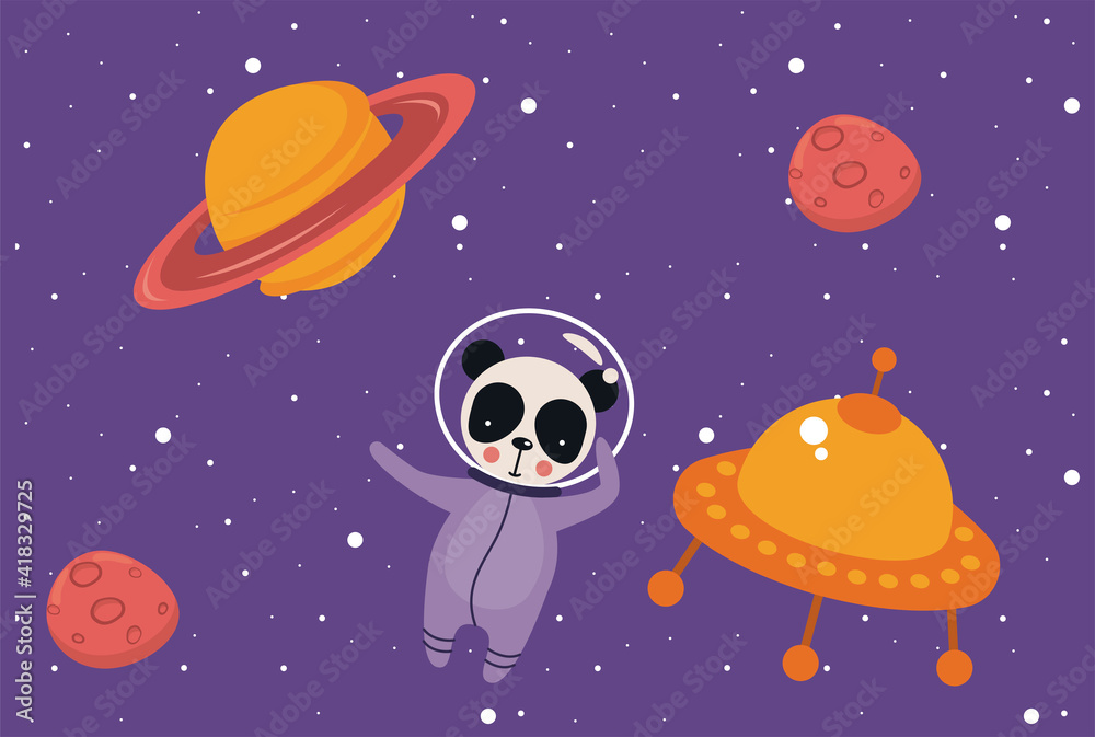 astronaut bear panda astronaut bear panda