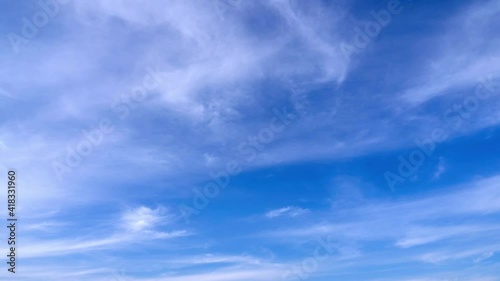 青空と雲のタイムラプス