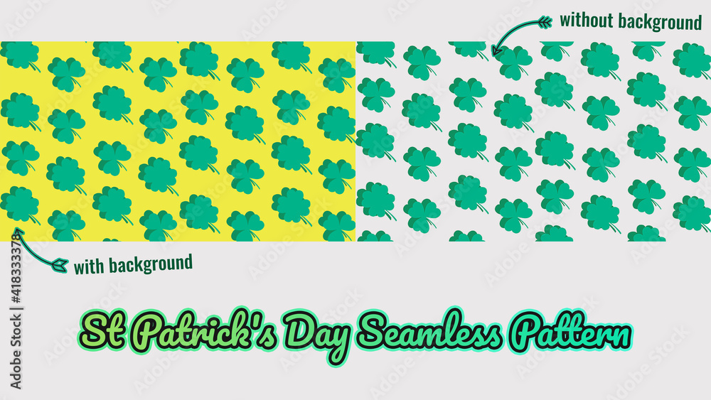St. Patrick's Day/Shamrocks Pattern St. Patrick's Day/Shamrocks Pattern