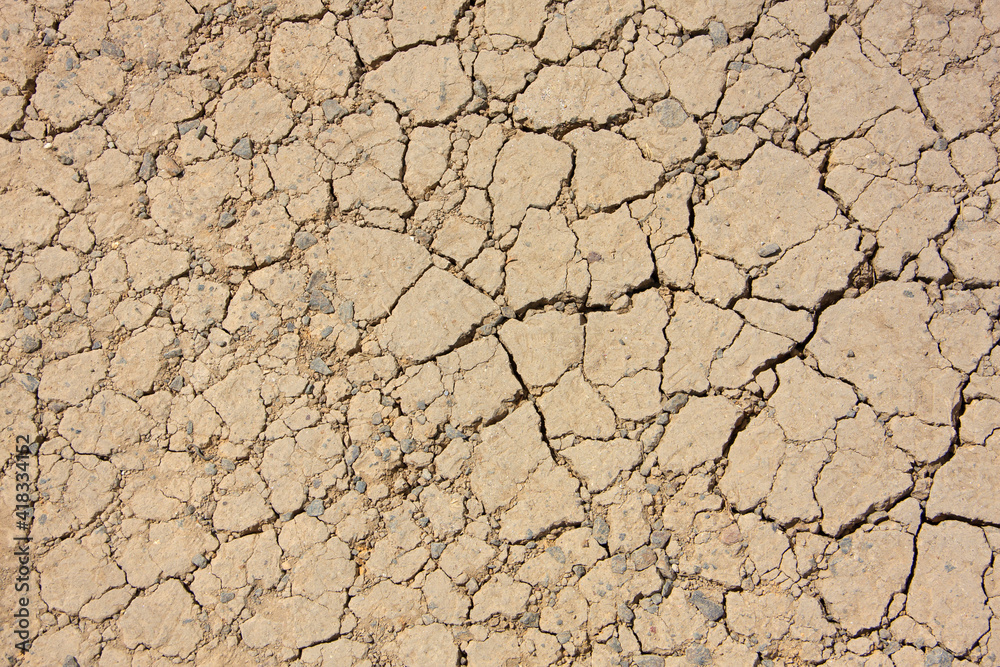 Fototapeta premium Dried out floor with earth and sand