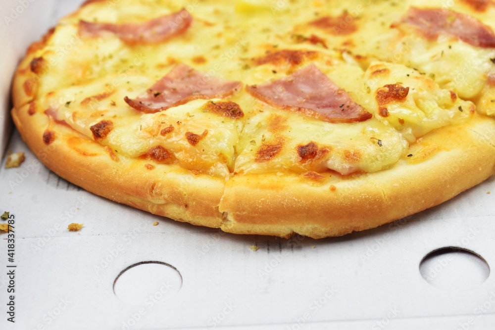 pizza with ham pizza with ham