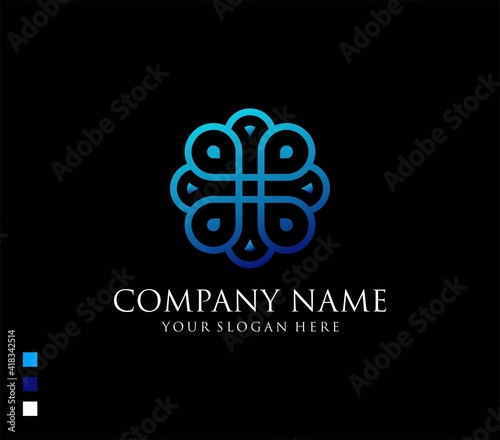 Business logo, knot symbol - vector illustration