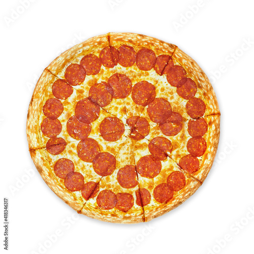 pizza isolated on white background