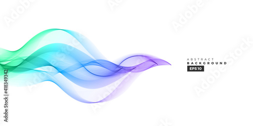
Colorful gradient abstract line wave background for multipurpose usage like brochure, cover, flyer. 
Abstract wave graphic element
