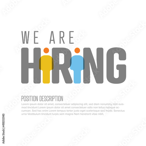 We are hiring minimalistic flyertemplate