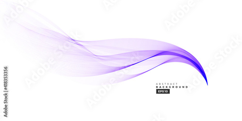 Modern gradient line wave background. Abstract colorful wave graphic element