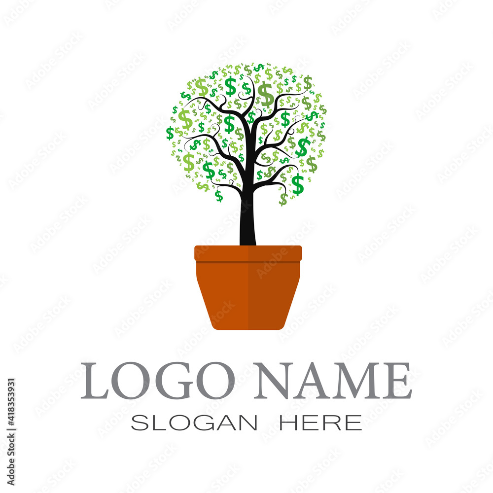 Obraz premium Tree Logo template vector icon design