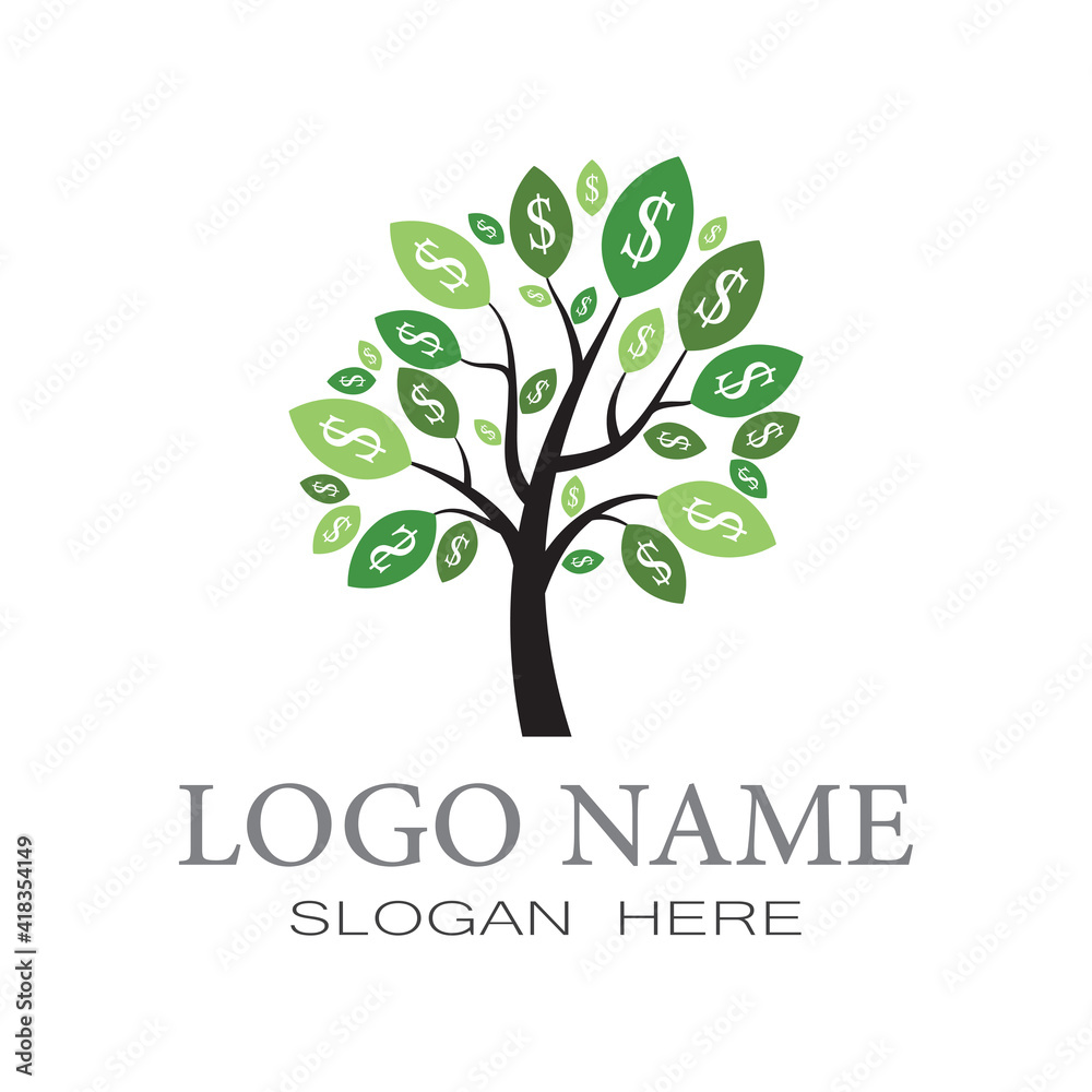 Obraz premium Tree Logo template vector icon design