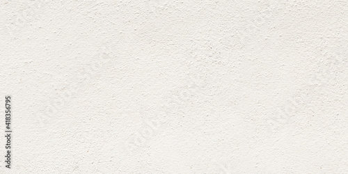 Panorama blank concrete white rough wall for background. Beautiful white cement wall plastered surface background pattern.