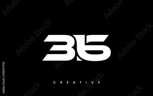 316 Letter Initial Logo Design Template Vector Illustration