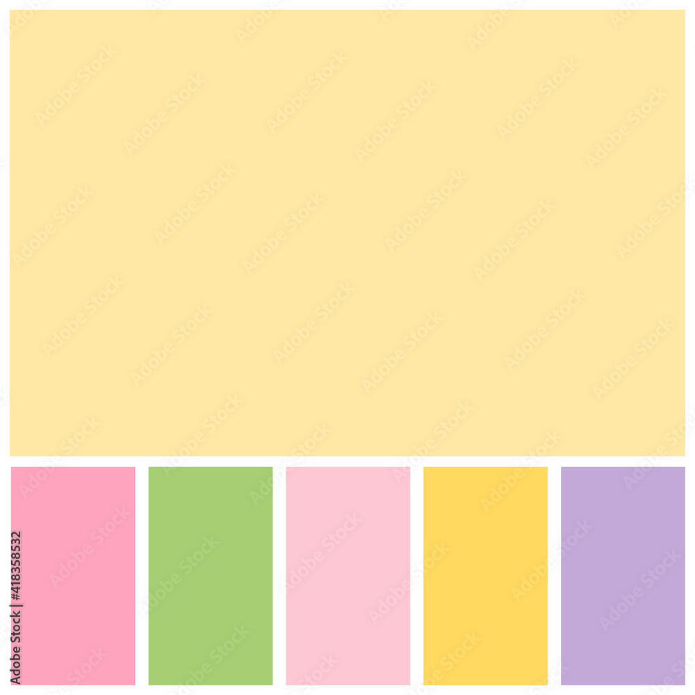 yellow color palette soft pastel for template, simple yellow color soft for design background