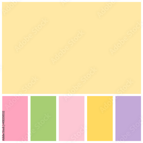 yellow color palette soft pastel for template, simple yellow color soft for design background