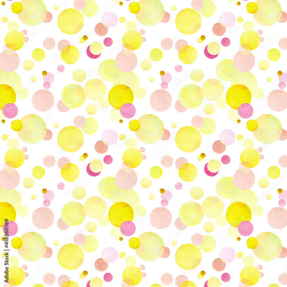 seamless watercolor pattern for baby textile and packaging design