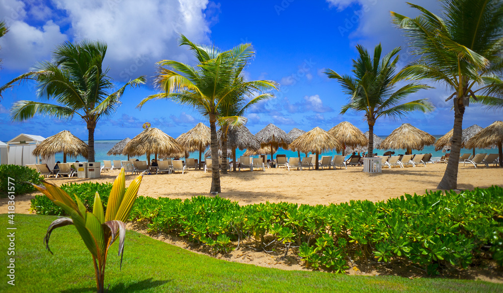 Fototapeta premium Karibik Strand in Punta Cana