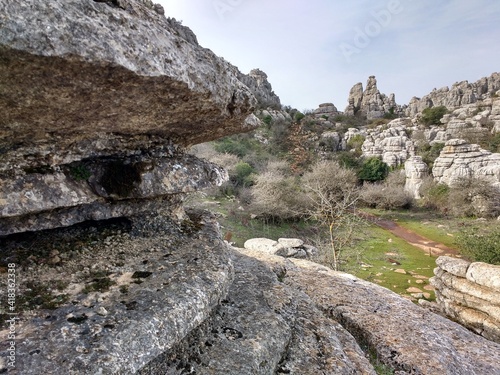 Torcal de Antequera rocky formations, Malaga province, Spain