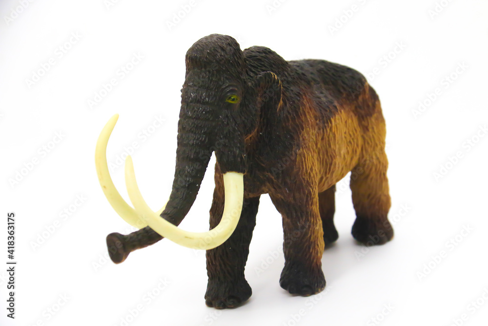 figurine jouet d'un mammouth