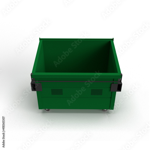 trash can on white background