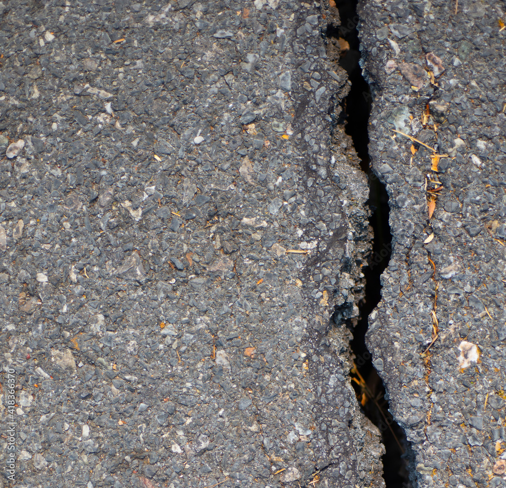 Cracks on the concrete surface Cracks on the concrete surface
