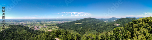 The Rhine Valley bordering Germany and France