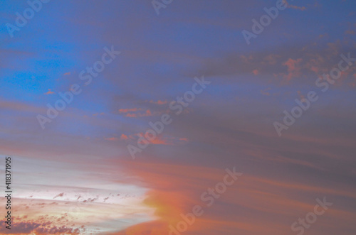 sunset from reunion island