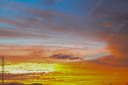 sunset from reunion island