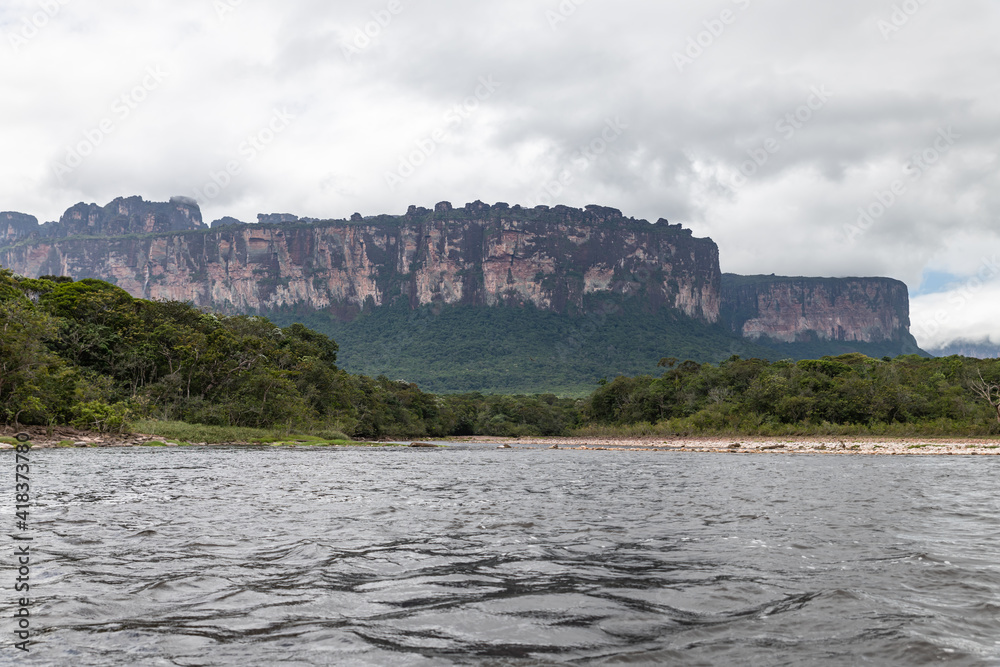 Panorama  landscape of Canaima National Park (Bolivar, Venezuela).