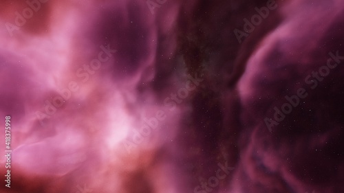 Space background with realistic nebula and shining stars. Colorful cosmos with stardust and milky way. Magic color galaxy. Infinite universe and starry night. 3d render © ANDREI