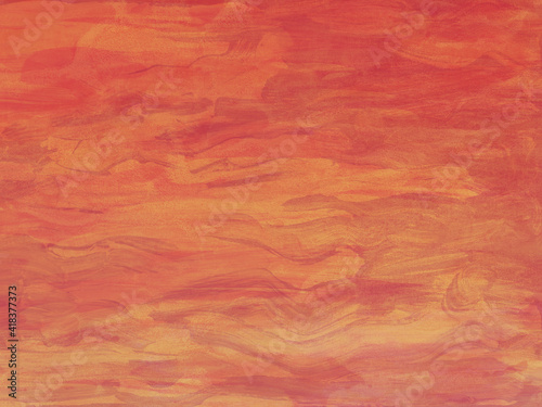 Flame Watercolor Paint Texture Grungy Bright Orange Red Gradient