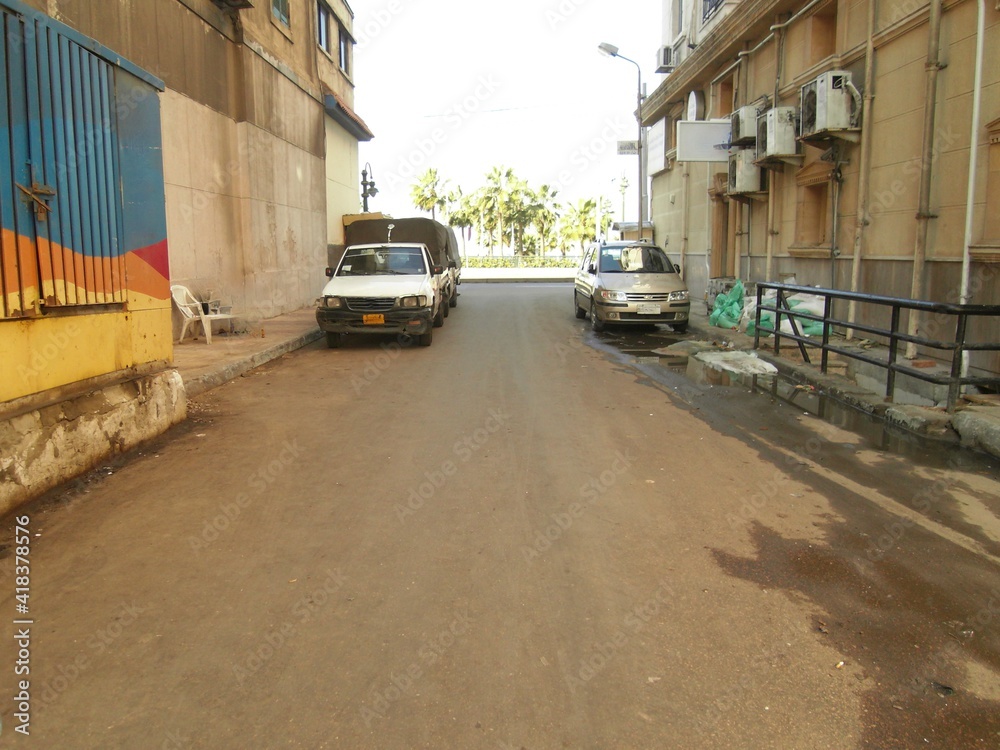 Alexandria Ägypten - Hafenstadt am Mittelmeer - Gassen und Strassen am Hafen