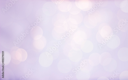 Bokeh. Defocused lights on a light purple background. can be used as an overlay effect