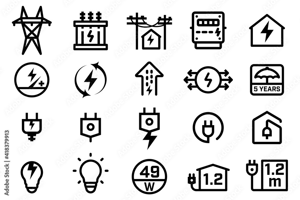 Electricity consumption and power generation from electric factory to home and community. Electricity consumption and power generation from electric factory to home and community.