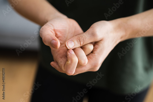 Hand Knuckle Finger Joint Crack