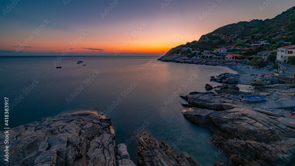 sea in the Island of Elba