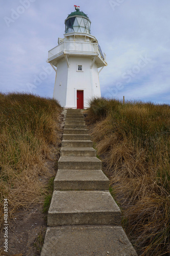 Waipapa Point Lighthouse in New Zealand photo