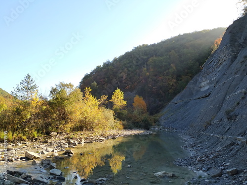Dragonja river cliff in the morning