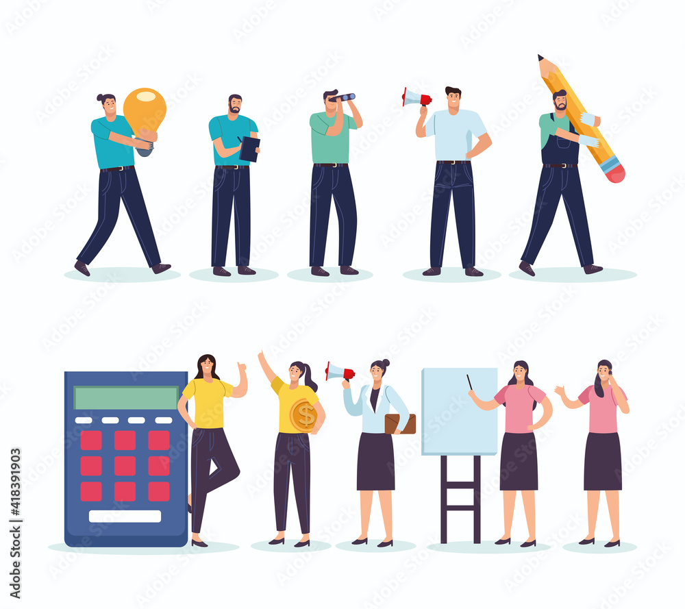 Obraz premium business people workers