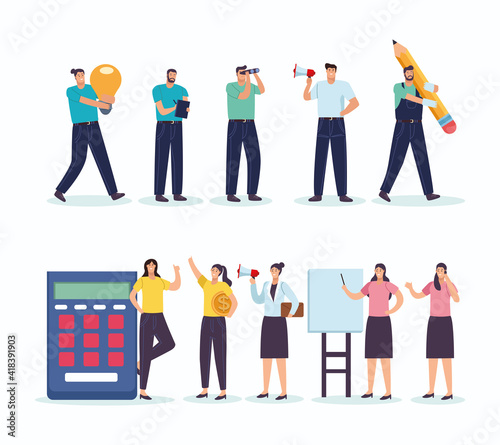 business people workers