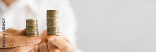 Принти на полотні Compare Wage And Money Gap