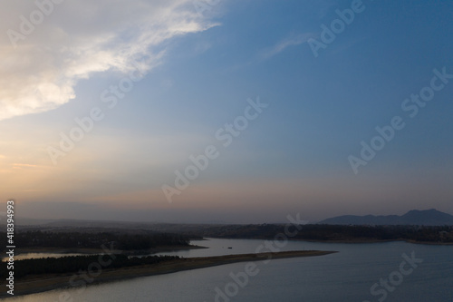 Vista aérea del Lago de Guadalupe