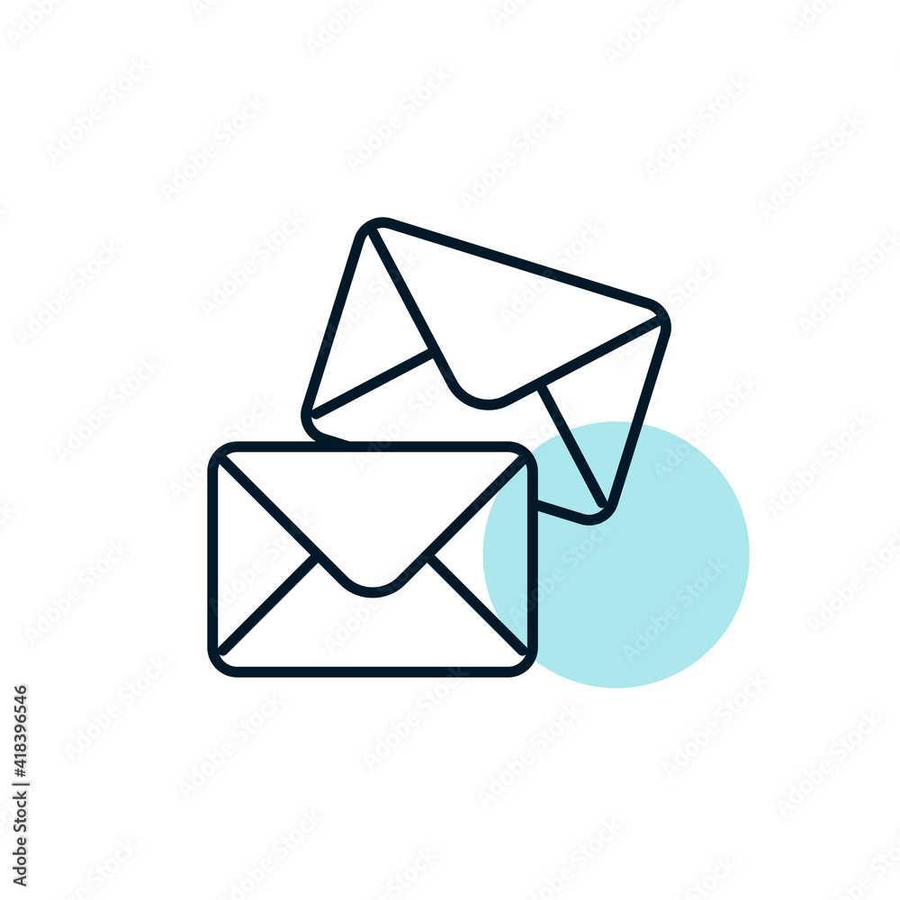 Mail outline icon. Workspace sign Mail outline icon. Workspace sign