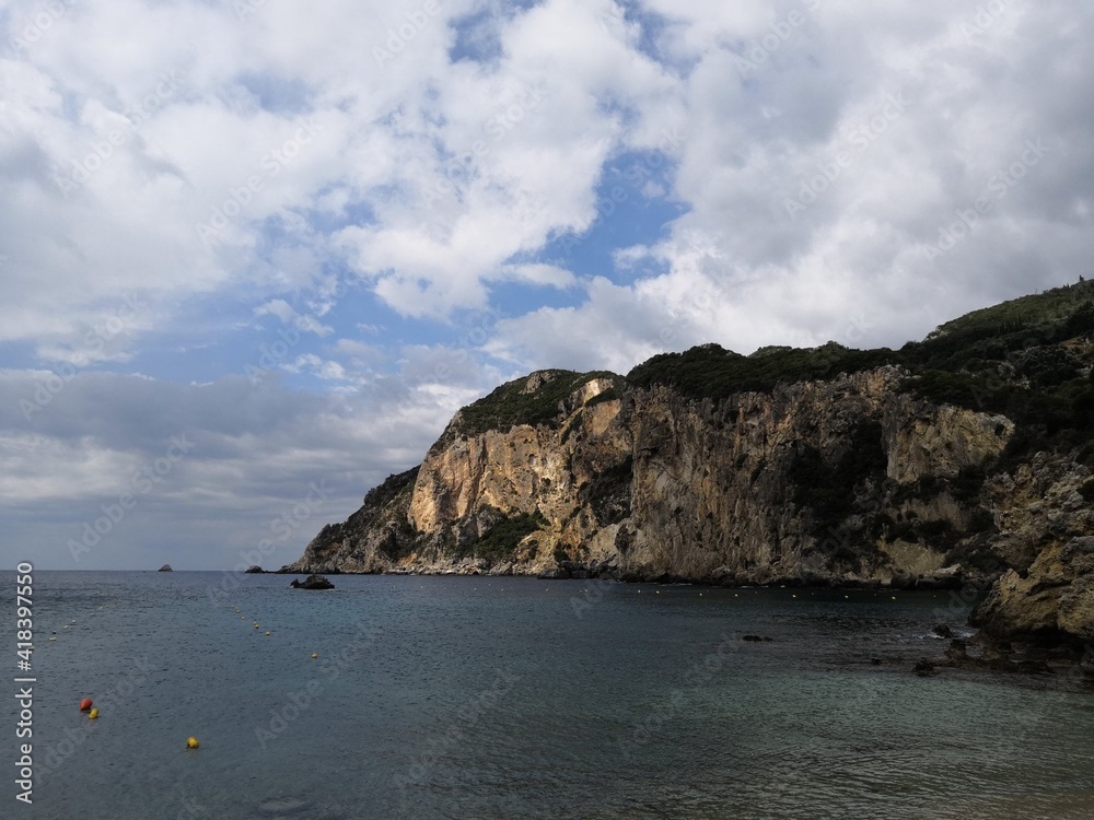 Cloudy day in Corfu, Greece