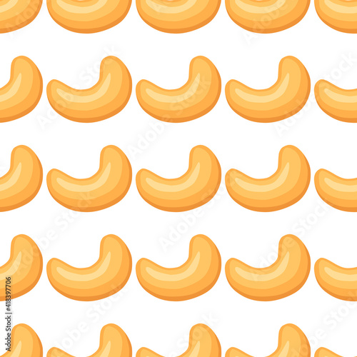 Illustration on theme big pattern identical types cashew