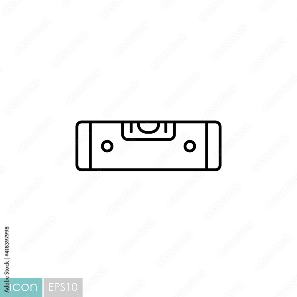 Bubble level vector flat icon Bubble level vector flat icon