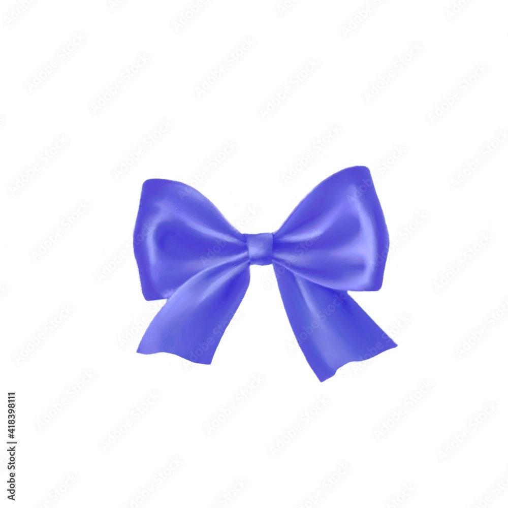 beautiful bow for present and holiday design