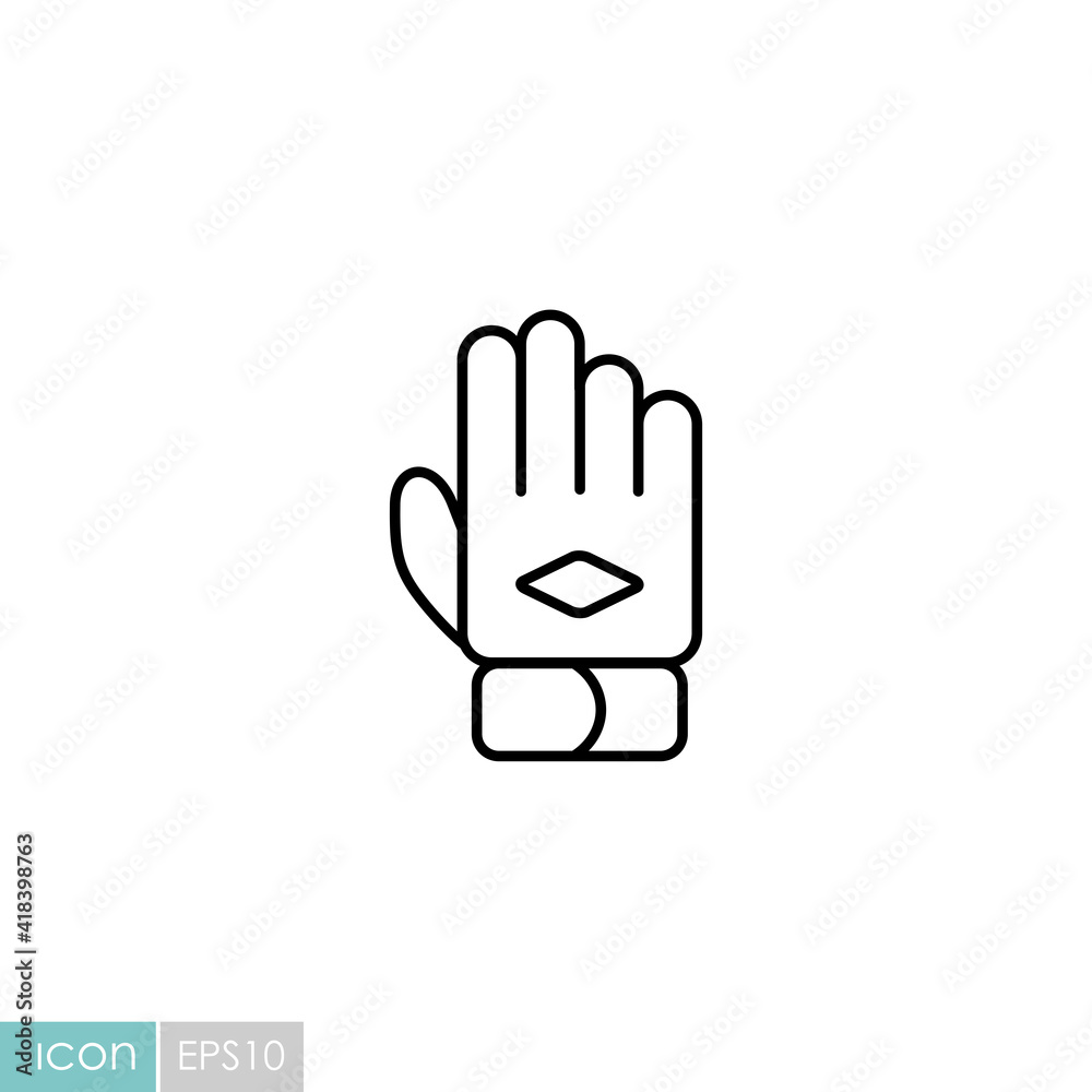 Work glove vector flat icon Work glove vector flat icon
