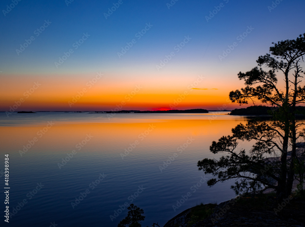 Scenic view of sunset against sky Scenic view of sunset against sky