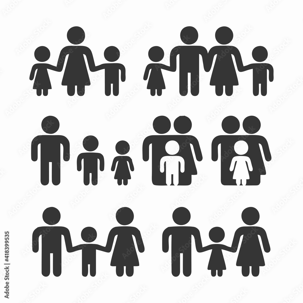family icons set family icons set
