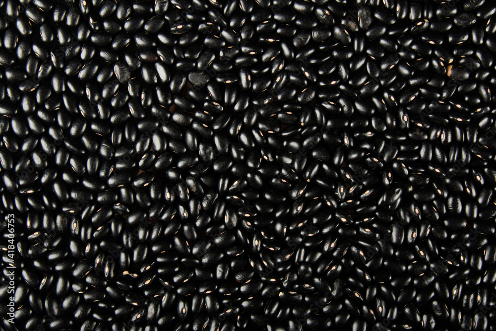 Black beans texture background Black beans texture background